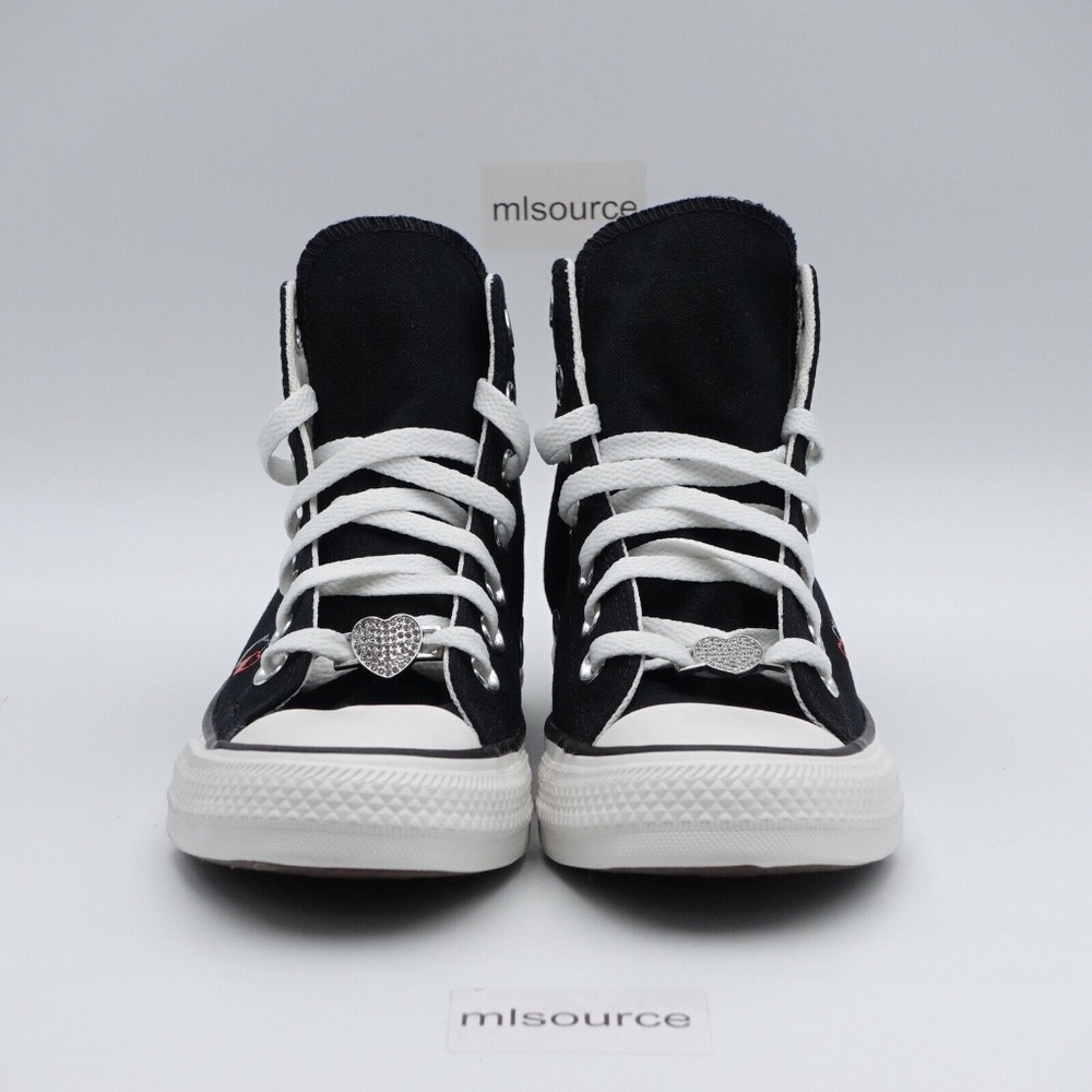 NEW Converse Chuck Taylor All Star High Top Hearts Sneakers A09116C - Picture 4 of 9